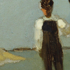 A Boy with Horses on the Beach by Franz Rumpler - 1_67438431faa684e1cf4ba6df