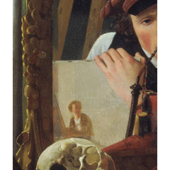 A Young Artist (Ditlev Blunck) Examining a Sketch in a Mirror by Wilhelm Bendz - 1_67672998b7c995d950163f3f
