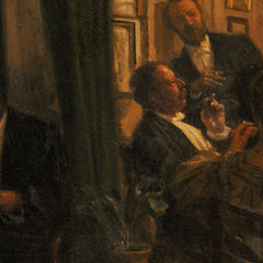 An Evening Party in the Artist's Home by Viggo Johansen - 1_676729cdb7c995d950163f45