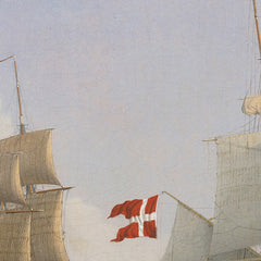 A Danish Corvette Laying to in order to Confer with a Danish Brig: The Scene Being Set in West Indian Waters by C.W. Eckersberg - 1_67672a69b7c995d950163f59