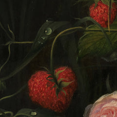 Still Life with Roses and Strawberries by O.D. Ottesen - 1_67672d15b7c995d950163f8a