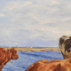 Calf by the shore by Theodor Philipsen - 1_67672df5b7c995d950163faf