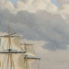 Ships in the Sound North of Kronborg Castle, Elsinore by C.W. Eckersberg - 1_6767313db7c995d950164020