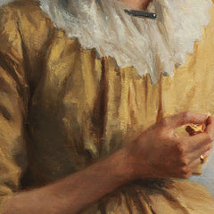 A Young Girl Preparing Chanterelles by Peter Ilsted - 1_6767314fb7c995d950164025