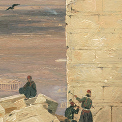 Greeks Working in the ruins of the Acropolis by Martinus Rørbye - 1_67673e2db7c995d950164077