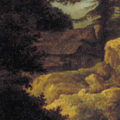 Landscape with a Waterfall and a Hut by Jacob Isaacksz van Ruisdael - 1_67674f12b7c995d9501641ea