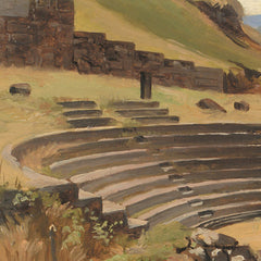 The Ruins of the Antique Theatre at Tusculum, Italy by Thorald Brendstrup - 1_6767525ab7c995d950164262