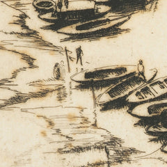 The evening river. From: Fourth Indian plates by Ernest Stephen Lumsden - 1_6846040d489bc5bada5cf75f