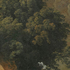 Overgrown Cliffs with a Waterfall in Italy, perhaps at Tivoli by Hendrik Voogd - 2_66fdb6d88213847b6f357aad