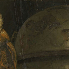Still Life with Books, Sheet Music, Violin, Celestial Globe and an Owl by Jacob van Campen - 2_66fe7d788213847b6f357bfa