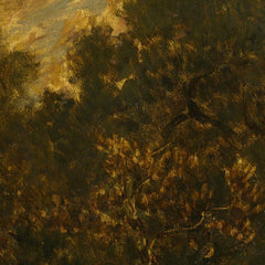 Leaving the Forest, Fontainebleau: Setting Sun by Théodore Rousseau - 2_6710460f762cab4eff787211