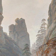 Rock landscape in the Elbe Sandstone Mountains by Caspar David Friedrich - 2_673cdda35e0c5e198f5ec6e2