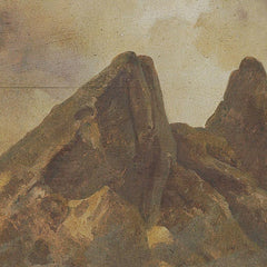 Bull chasing a cow, landscape in the background at Carrara by Johann Nepomuk Rauch - 2_67448404faa684e1cf4ba760
