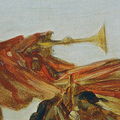 Two mounted trumpet players by Hans Makart - 2_6744857cfaa684e1cf4ba77e