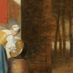 Figures in a Courtyard behind a House by Pieter de Hooch - 3_66fa9ab88213847b6f3578ca
