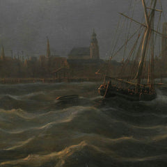 The Explosion of Gunboat nr 2, under Command of Jan van Speyk, off Antwerp, 5 February 1831 by Martinus Schouman - 3_66fc50e38213847b6f35795b