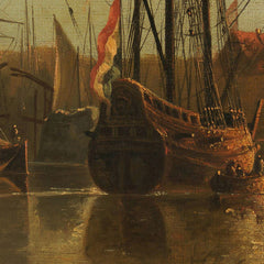 View of Dordrecht at Sunset by Aelbert Cuyp - 3_66fdcc088213847b6f357b46