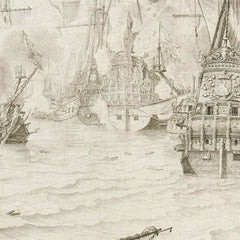 The Battle of Dunkirk by Willem van de Velde the Elder - 3_66fdce6f8213847b6f357b62