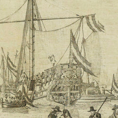 Royal Yacht and State Yacht Sail from Moerdijk with Charles II, King of England, on board, 1660 by Willem van de Velde the Elder - 3_66fe3d8d8213847b6f357b82