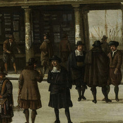 The Paalhuis and the Nieuwe Brug, Amsterdam, in the Winter by Jan Abrahamsz. Beerstraten - 3_66fe61b28213847b6f357bb4