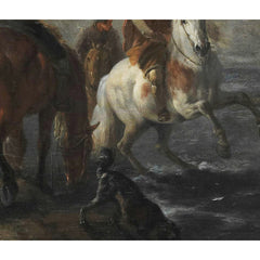 Horsepond near a Boundary Stone by Philips Wouwerman - 3_66fe64f88213847b6f357bc0
