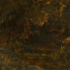 Leaving the Forest, Fontainebleau: Setting Sun by Théodore Rousseau - 3_6710460f762cab4eff787211