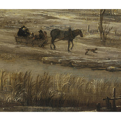 Frozen River with a Footbridge by Aert van der Neer - 3_6716453b3d19ba02d720742a