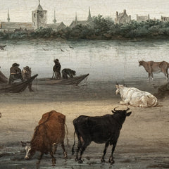View of the River Lek and the Town of Vianen by Salomon Jacobsz van Ruysdael - 3_671645e93d19ba02d7207435