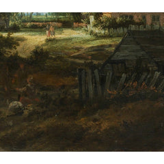 Entrance to a Village by Meyndert Hobbema - 3_6731365f12f9211d49d3d7a1
