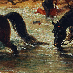 French cavalry in the horse wash by Joseph Anton Strassgschwandtner - 3_673ca9695e0c5e198f5ec5e7