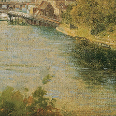 View from the Traun river near Gmunden on Lake Traun. by Unbekannter Künstler - 3_673cb6395e0c5e198f5ec623