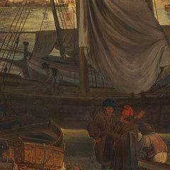 The Harbor of Granatello near Portici with Mount Vesuvius in the Background by Joseph Rebell - 3_673cb8d15e0c5e198f5ec634