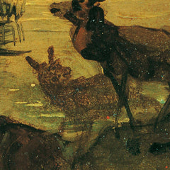 Wallowing Deer on the Shore of a Mountain Lake by Friedrich August Mathias Gauermann - 3_673cc0f25e0c5e198f5ec669