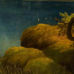 Mountain landscape with lake by Unknown - 3_673ce3bf5e0c5e198f5ec730