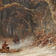 Winter landscape (winter forest) by Remigius Adrianus van Haanen - 3_673ce3c15e0c5e198f5ec731