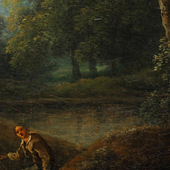Forest landscape with wayside shrine by Christian Hilfgott Brand - 3_67434252faa684e1cf4ba58b
