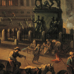 The Most Terrible Night. View of Kongens Nytorv in Copenhagen During the English Bombardement of Copenhagen at Night between 4 and 5 September 1807 by C.A. Lorentzen - 3_67672aa7b7c995d950163f5f