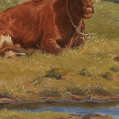 Calf by the shore by Theodor Philipsen - 3_67672df5b7c995d950163faf