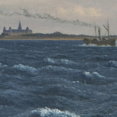 Ships in the Sound North of Kronborg Castle, Elsinore by C.W. Eckersberg - 3_6767313db7c995d950164020