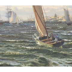 The Liner Ship "Valdemar" Crosses the Sound in a Fresh Gust of Wind by Emanuel Larsen - 3_67674e6fb7c995d9501641ce