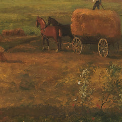 A Funen Landscape at Harvest Time with Wedellsborghoved in the Background by Dankvart Dreyer - 3_67675292b7c995d95016426b