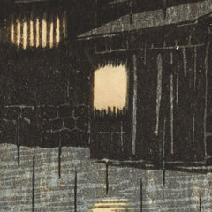 Rain at Maekawa, Sochu by Kawase Hasui - 3_6846083f489bc5bada5cf78a