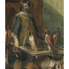An old English mansion in the days of hawking by George Cattermole - 3_6846a9881483fa5b35559011