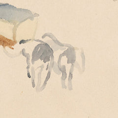 Watercolour sketch of a street scene by Gertrud Kauders - 3_6846dfd21483fa5b355591e1