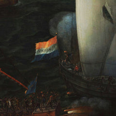 Battle between Dutch and Spanish Ships on the Haarlemmermeer by Hendrick Cornelisz Vroom - 4_66fc1c358213847b6f357904