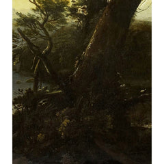 Forest landscape with lean-to by Roelant Roghman - 4_66fc7aa48213847b6f3579db