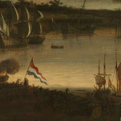 Burning of the English Fleet near Chatham (19-24 June 1667) by Willem Schellinks - 4_66fdcdf98213847b6f357b5b