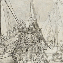 The Royal and State Yachts, possibly the Arrival of Charles II of England at Moerdijk, 1660 by Willem van de Velde the Elder - 4_66fe40328213847b6f357b88