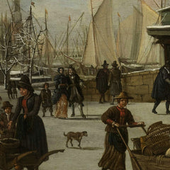 The Paalhuis and the Nieuwe Brug, Amsterdam, in the Winter by Jan Abrahamsz. Beerstraten - 4_66fe61b28213847b6f357bb4