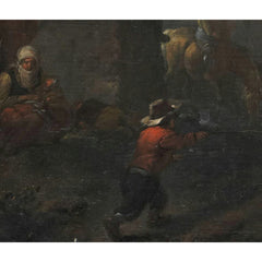 Horsepond near a Boundary Stone by Philips Wouwerman - 4_66fe64f88213847b6f357bc0